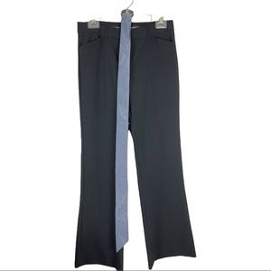 Express design studio editor size 4 Navy blue with a sky blue pinstripe.